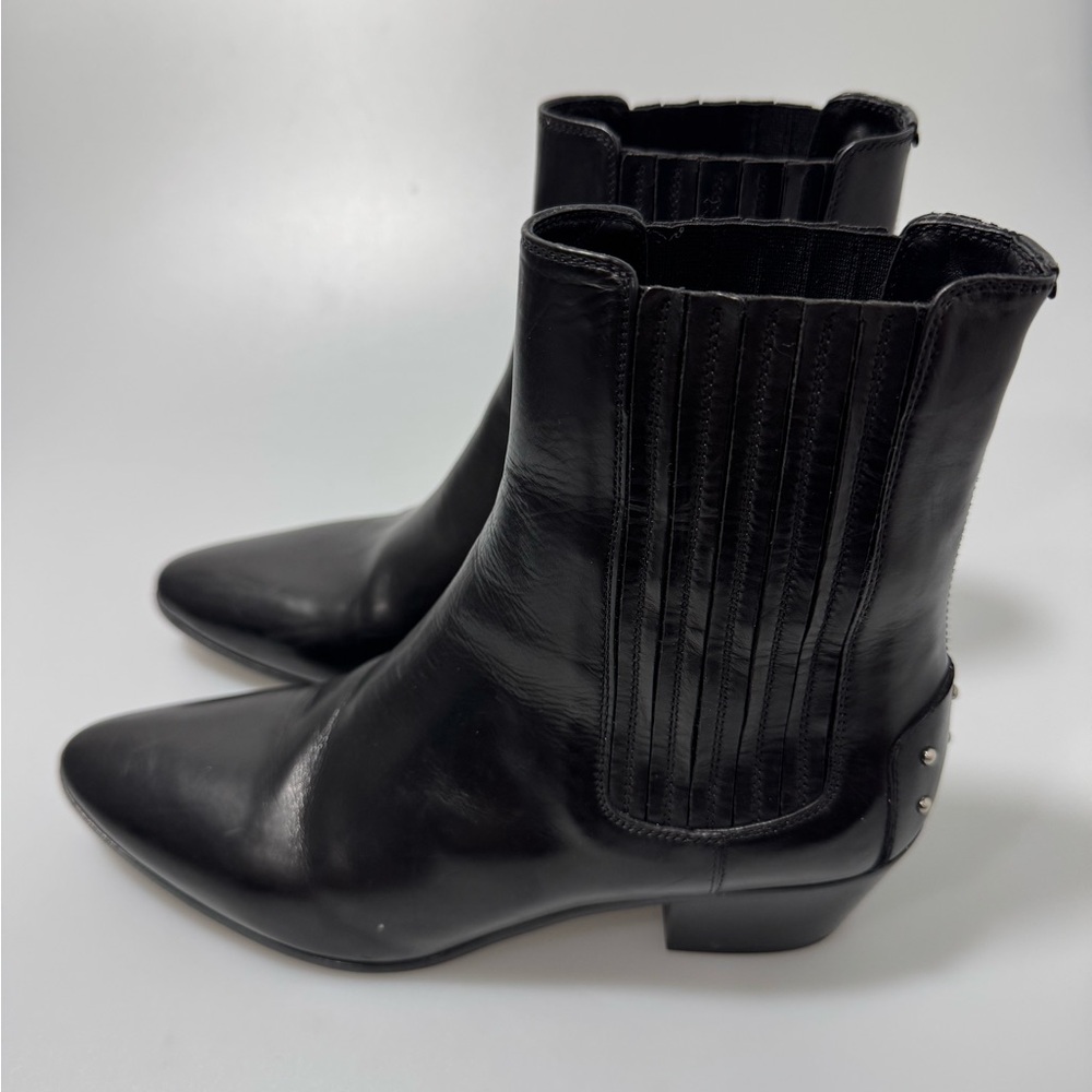 Saint Laurent 50mm West Chelsea Boots Black Women’s EU 37.5/US 7.5 - Picture 4 of 10